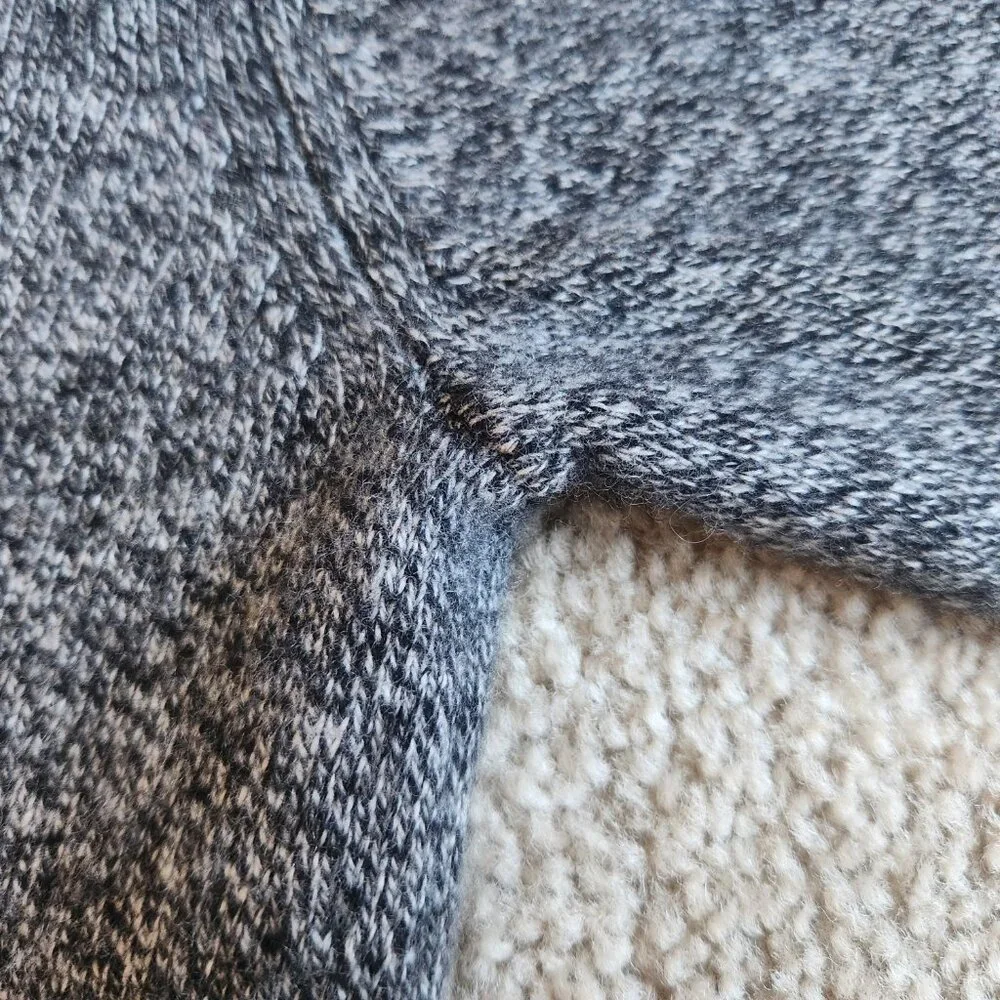 NWOT Athleta Vital V Wool/Cashmere Tunic Sweater Marled Grey - Picture 8 of 12